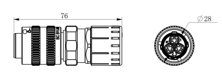SY1-3TP-2.5CA External dimensions